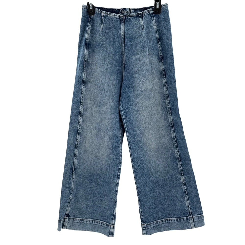 Pilcro Wide Leg Blue Jeans